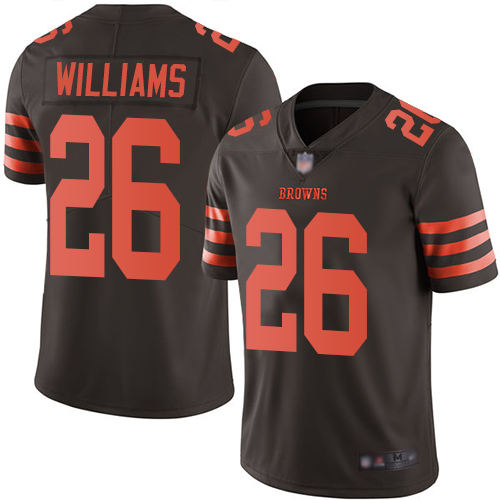 Cleveland Browns Greedy Williams Men Brown Limited Jersey 26 NFL Football Rush Vapor Untouchable